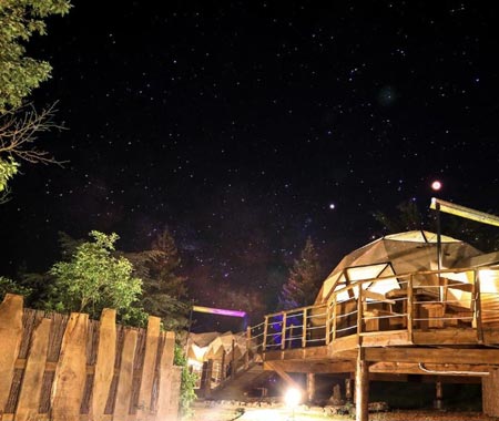 Domo burbuja en Prades, Tarragona Domo burbuja en Prades, Tarragona