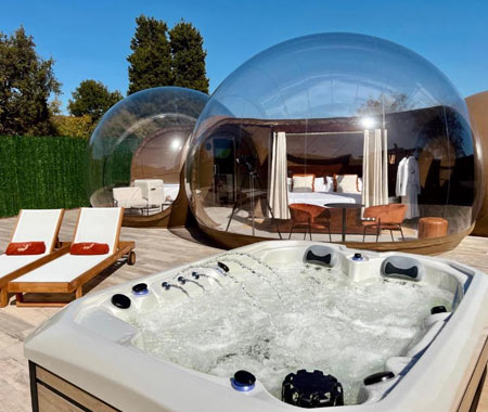 Hotel burbuja con jacuzzi privado en Ayala, Álava Hotel burbuja con jacuzzi privado en Ayala, Álava