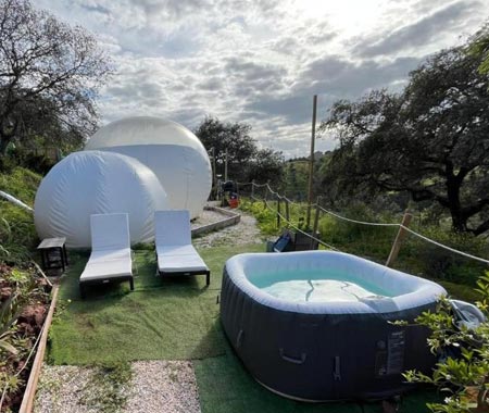 Hotel burbuja con jacuzzi en Campanillas, Málaga Hotel burbuja con jacuzzi en Campanillas, Málaga