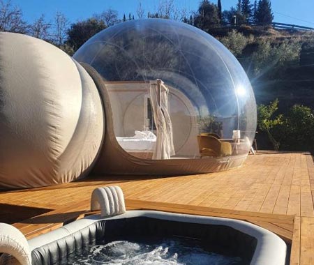 Hotel burbuja con jacuzzi La Bulle en Málaga Hotel burbuja con jacuzzi La Bulle en Málaga